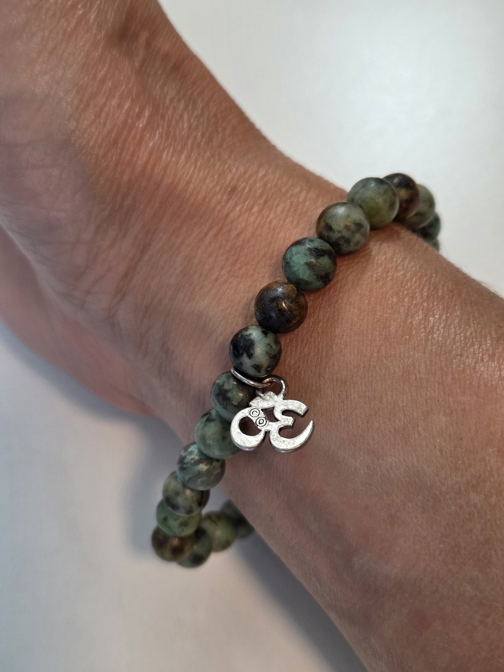 Stretchy Bracelet with Ohm Charm